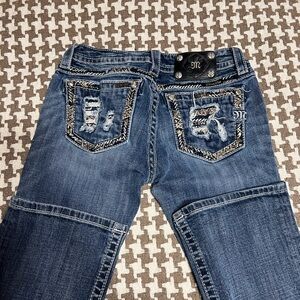 Womens MISS ME Designer Signature Bootcut Jeans Size 27 x 34